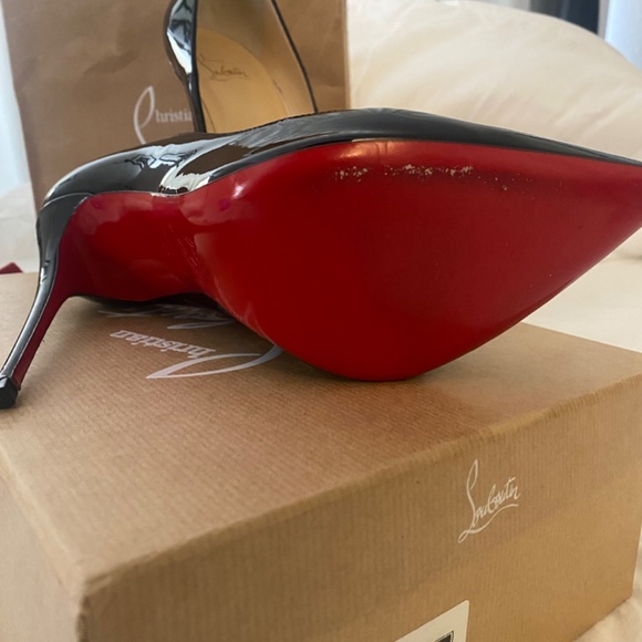 Christian Louboutin Black Patent Leather Heels - Picture 6 of 8